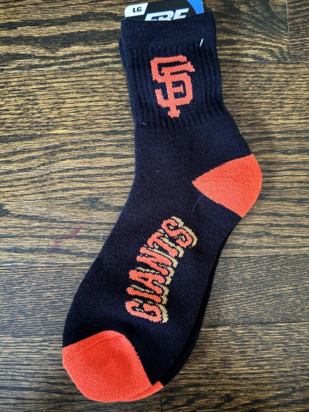 San Francisco Giants MLB Crew Socks - Size Large- NWT
